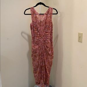 Pink cotton/silk BCBG dress